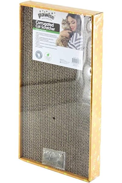 Yıldızan Terra Organik Pawise Cardboard Cat Scratcher Rectangular 48 cm Terra...