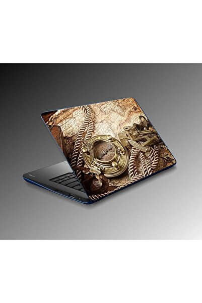Yıldızan Terra Organik Laptop Notebook Pc Covering Sticker Compass Map Terra ...