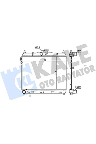 Yıldızan Terra Organik Water Radiator Al/Pl/Brz Getz 1.3-1.6 03-05 Kal 346150...