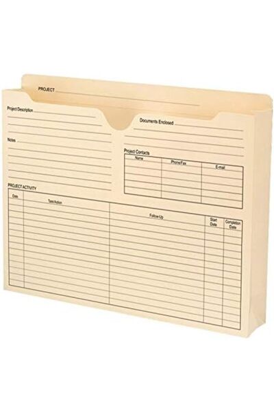 Yıldızan Terra Organik Project File Jacket, Reinforced Tab, 5 cm Expansion, S...