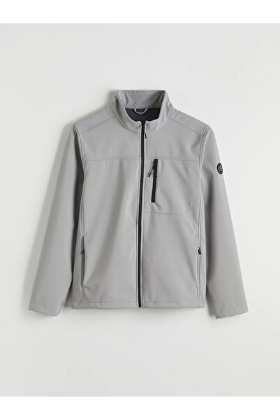 LC Waikiki Gray Stand Collar Men's Jacket