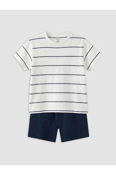 LC Waikiki Lcw Baby Striped Baby Boy Shorts Set