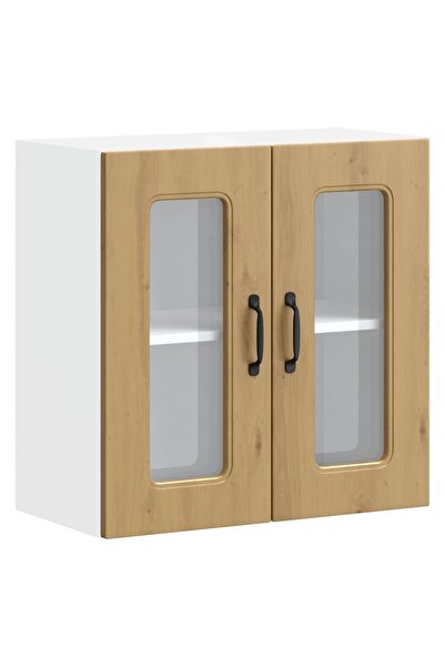 vidaxl Kitchen cabinet with glass door Kalmar artificial oak wood