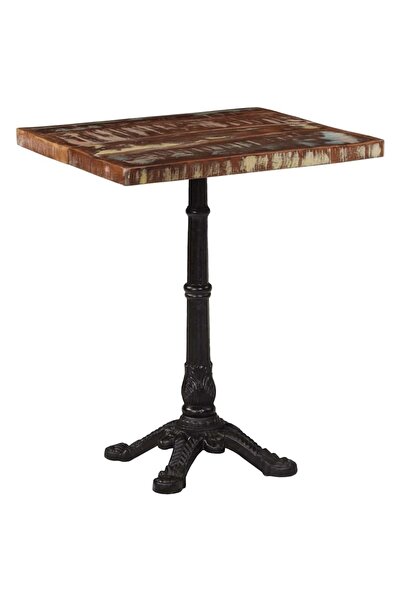 vidaxl Masă de bistro, 60 x 60 x 76 cm, lemn masiv reciclat