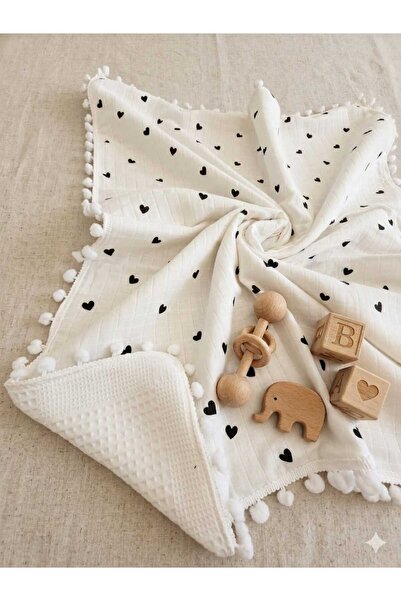 Wenaris Muslin Baby Blanket Children's Blanket 90X110 cm Swaddle Stroller Dou...
