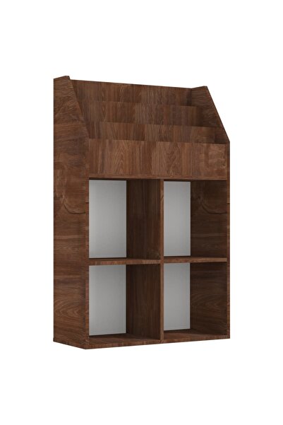 vidaxl Raft reviste copii, stejar maro, 71x30x114 cm, lemn prelucrat