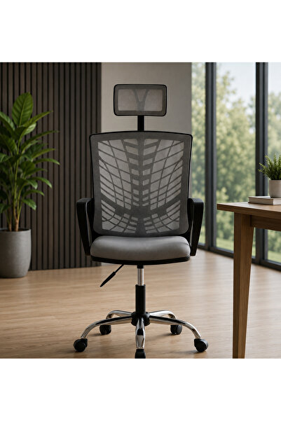 TRENDCORE Premium Fileli Çalışma Koltuğu Ergonomik Ofis Sandalyesi Sekreter Ç...