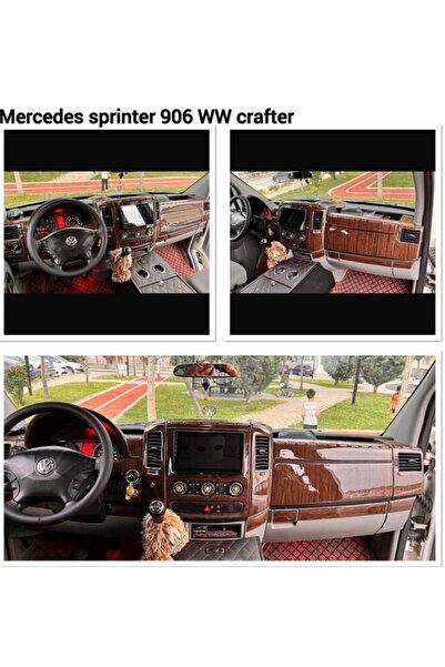 FD Damla Etiket Mercedes Sprinter VW Crafter Koyu Meşe Maun Kaplama