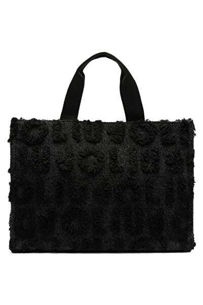 Liu Jo μαύρη shopping bag 2F5027 LOGO