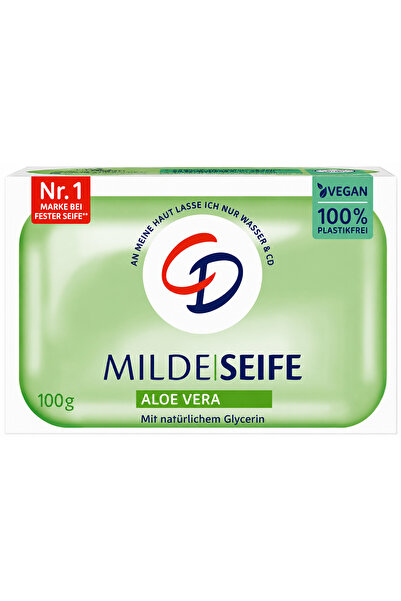 CD Mildeseife Aloe Vera Solid Soap 100 g – with Glycerin, Vegan, for Sensitiv...
