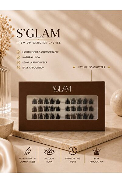 S'GLAM PRO. TEKLİ TAKMA KİRPİK NO: F25