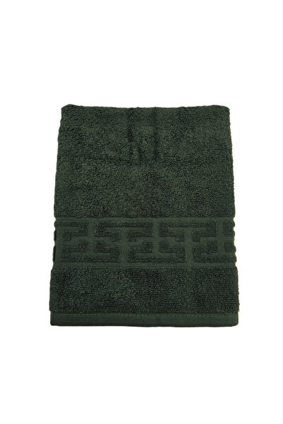 Kotonia Home Set of 3 bath towels Greek Border Jacquard Plush Luxury - 100% C...