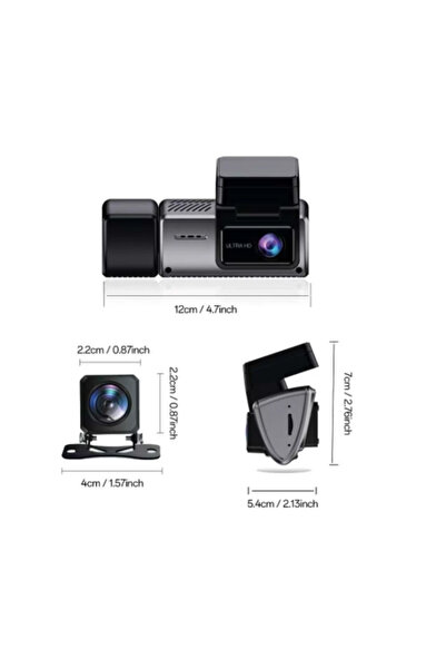 Universal كاميرا السيارة INOX 2K INOX-603 بثلاث قنوات