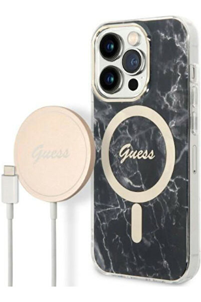 Guess Back Cover Plastic Black (iPhone 14 Pro Max) Code: GUBPP14XHMEACSK