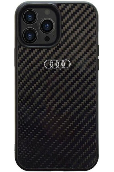 Audi Back Cover Plastic Black (iPhone 14 Pro Max) Code: AU-TPUPCIP14PM-R8/D2-BK