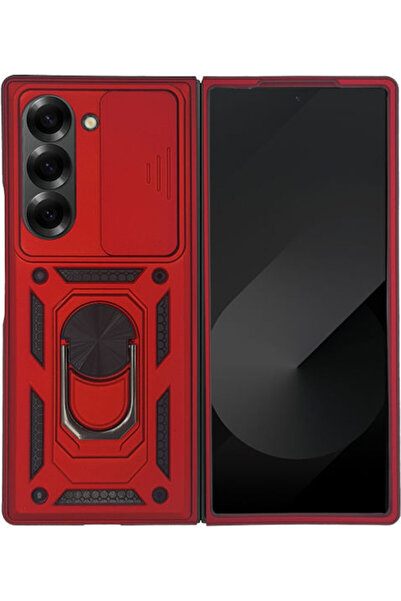 Other Ring Armor Campro Sonique Case Samsung Large Hole Galaxy Z Fold 6 Red