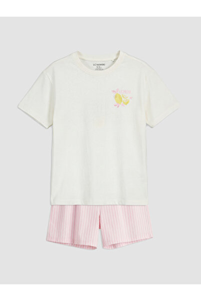 LC Waikiki Crew Neck Girls' Pyjamas Set