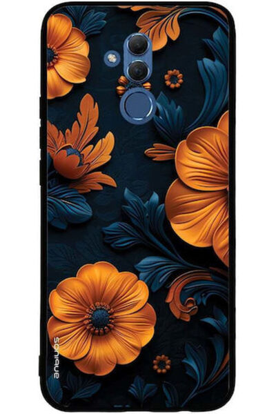 Other Θήκη Sonique Σειράς 3D Λουλουδιών για Huawei Mate 20 Lite Πορτοκαλί 01