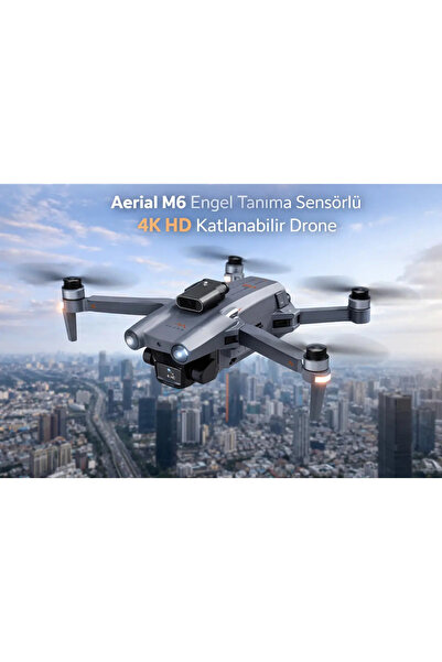 Forestia Engel Tanıma Sensörlü 4K HD Kameralı Katlanabilir Akıllı Drone - (Ek...