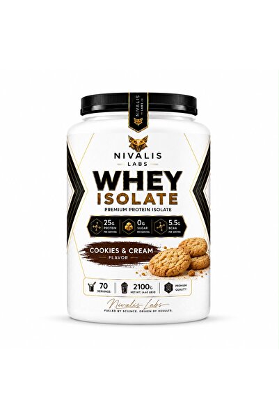 NIVALIS LABS Whey Isolate Premium Protein Isolate Cookies & Cream Aromalı 210...