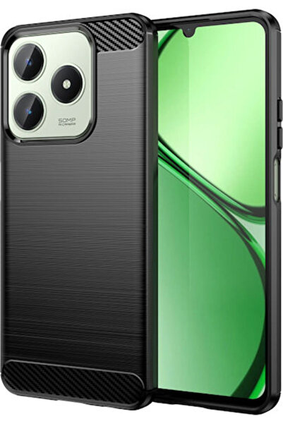Techsuit Πίσω Κάλυμμα Σιλικόνης Μαύρο (Realme C63)