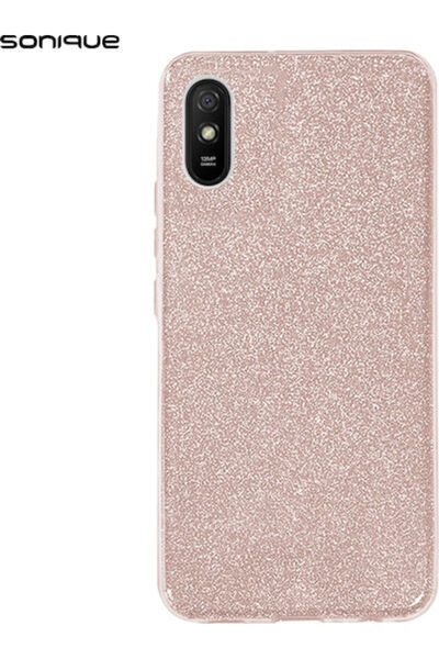Other Sonique Γυαλιστερή Πίσω Θήκη Σιλικόνης Ροζ (Redmi 9A / 9AT)