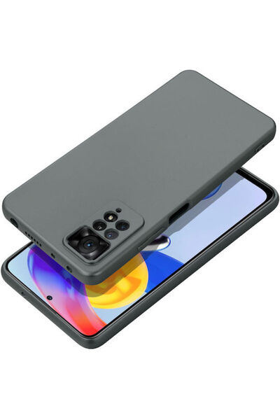 OEM Μεταλλική Πίσω Θήκη Σιλικόνης Γκρι (Redmi 12C)