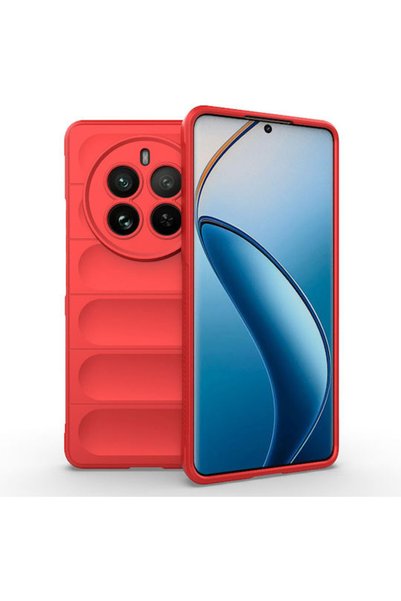 Techsuit Θωρακισμένη Πίσω Θήκη Σιλικόνης Κόκκινη (Realme 12 Pro)