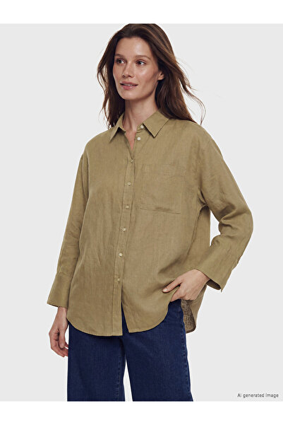 LC Waikiki Esvab • Modern & Distinctive Women's 100% Linen Shirt