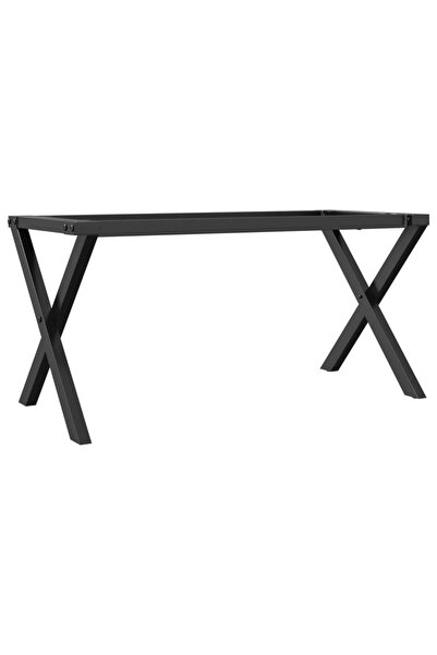 vidaxl Picioare Măsuță de cafea X-Frame 90x30x43 cm Oţel