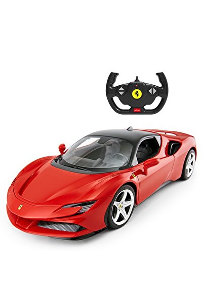 Rastar Masina cu telecomanda Ferrari SF90 Stradale, Rastar, scara 1:14, dimen...