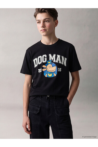 LC Waikiki Esvab • Modern & Distinctive Zero Roba Collar Dog Man Printed Boys...