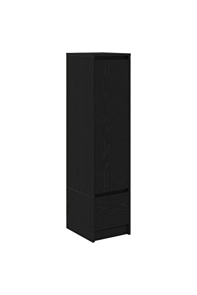 vidaxl Tablou Stejar negru 29,5x34x119,5 cm Lemn prelucrat