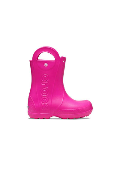 Crocs Cizme de ploaie Handle it K pentru copii, model casual 211056-6TW Roz