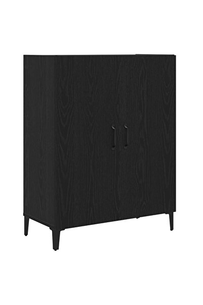 vidaxl Bufetă Stejar negru 69,5x34x90 cm lemn prelucrat