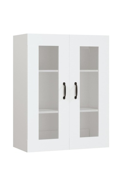 vidaxl Dulap de perete suspendat, alb, 69,5x34x90 cm