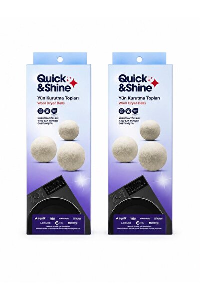Quick&Shine YÜN KURUTMA MAKİNESİ TOPU 2 ADET