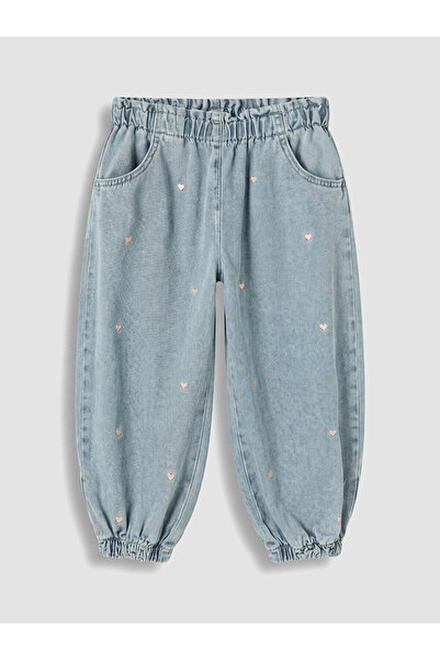 LC Waikiki Esvab • Modern & Distinctive Embroidered Girls' Jogger Jean Pants