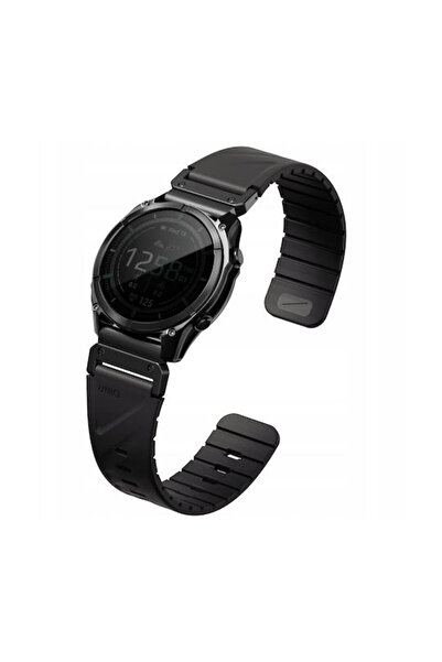uniq Fluo X Λουράκι Smart-fit Garmin 26mm Μαύρο Uniq-26mm-fluomblk