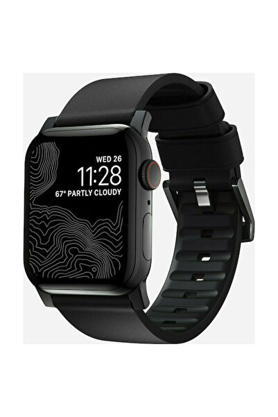 Nomad Λουράκι Active Strap Pro Δερμάτινο Μαύρο (Apple Watch 44/45/46mm/Ultra ...