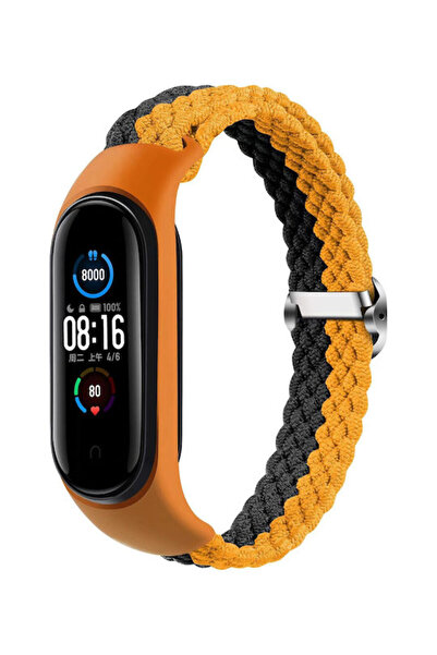 OEM Πλεκτό Υφασμάτινο Λουράκι Πορτοκαλί (Mi Band 3/Mi Smart Band 4)