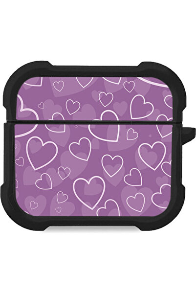 Other Θήκη Σιλικόνης Sonique Heart Series σε Μωβ χρώμα για Apple AirPods 3