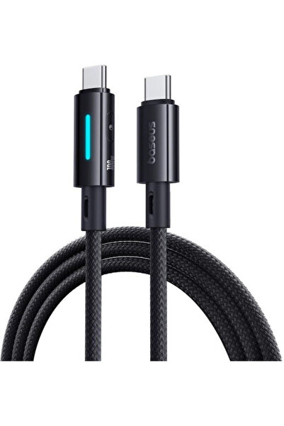 Baseus Δυναμικό Καλώδιο USB 2.0 USB-C Αρσενικό - USB-C 100W PD Μαύρο 2μ