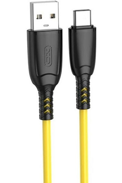 Xo Καλώδιο USB 2.0 USB-C Αρσενικό - USB-A Κίτρινο 1μ NB245