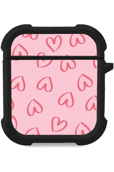 Other Θήκη Σιλικόνης Sonique Σειρά Heart AirPods 1/2 Ροζ
