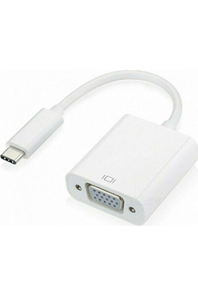 OEM Μετατροπέας USB-C αρσενικό σε VGA θηλυκό Λευκό 1 τεμάχιο FTT14-023