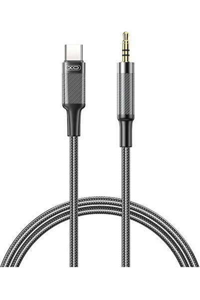 Xo Καλώδιο USB 2.0 USB-C αρσενικό σε 3.5mm / USB-C Μαύρο 1μ (16.005.0366)