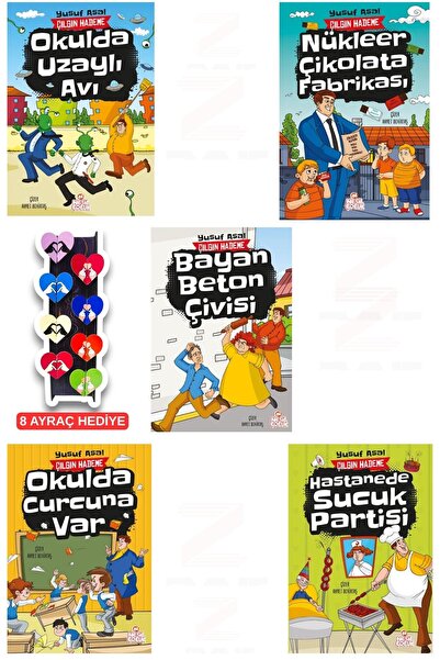 Nesil Çocuk Yayınları Crazy Hademe-Alien Hunt in School-Curcuna in School-Nuc...