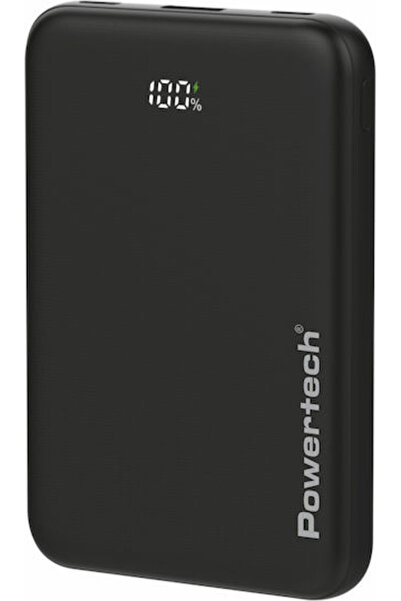 POWERTECH PT-1502 Power Bank 10000mAh 22.5W με Θύρα USB-A και 2 Θύρες USB-C P...