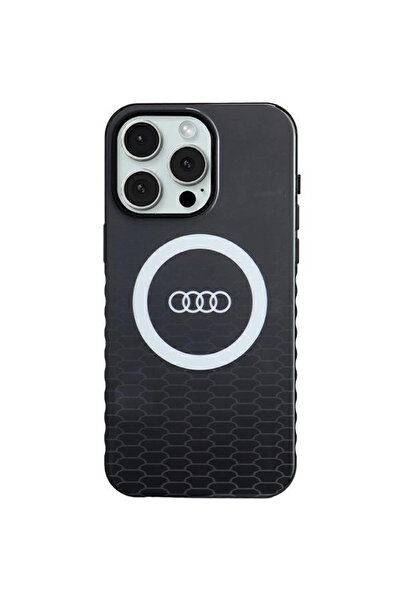 Audi Carcasă rigidă pentru MagSafe pentru iPhone 15 Pro Max 6.7 cu logo mare IML